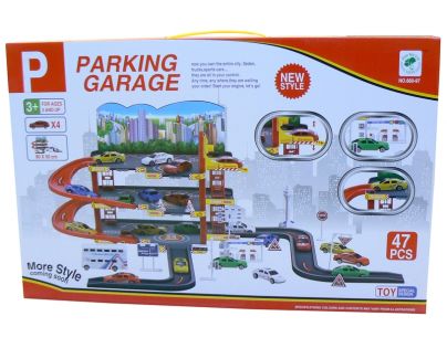 Garáž s autíčky 80 x 50 cm