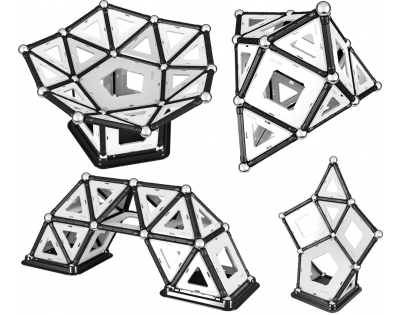 Geomag Black and White 104 dielikov