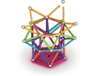 Geomag Glitter 142 dielikov - Poškodený obal