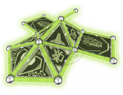 Geomag Kids panels glow 76 pcs - Dlouhé tyčky