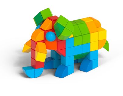 Geomag Magicube Shapes 164 dielikov - Poškodený obal