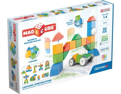 Geomag Magicube Shapes 32 dielikov - Poškodený obal
