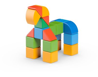 Geomag Magicube Shapes 32 dielikov - Poškodený obal