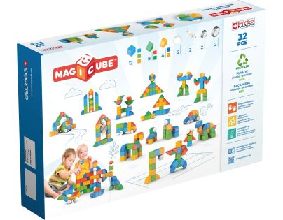 Geomag Magicube Shapes 32 dielikov - Poškodený obal