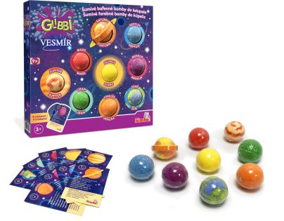 Glibbi Vesmír vodné bomby, 9 ks