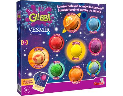 Glibbi Vesmír vodné bomby, 9 ks