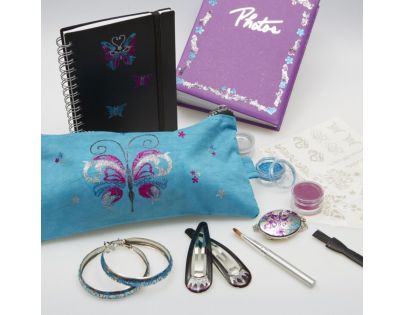 Glitza Květiny & Motýli velká sada na kartě