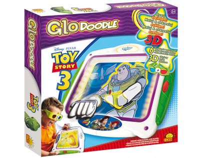 GloDOODLE Kreslící tabulka Toy Story malování světlem