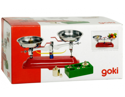 Goki Detská kovová váha 7 kovových ťažítok