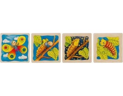 Goki Puzzle vývojové vrstvené Motýľ 44 dielikov
