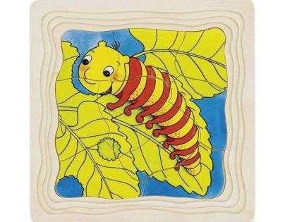 Goki Puzzle vývojové vrstvené Motýľ 44 dielikov