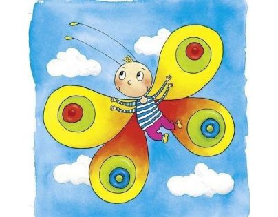 Goki Puzzle vývojové vrstvené Motýľ 44 dielikov