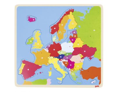 Goki Puzzle na doske Európa 45 dielikov