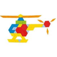 Goki Skladací puzzle geometrické tvary 2