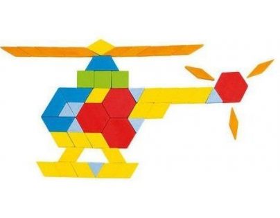 Goki Skladací puzzle geometrické tvary