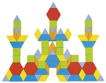 Goki Skladací puzzle geometrické tvary