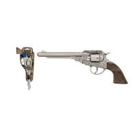 Gonher Revolver kovbojský strieborný kovový 8 rán 2