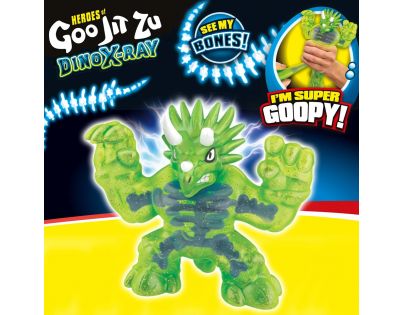 Goo Jit Zu figúrka Dino XRay Séria 4 Triceratops 12 cm