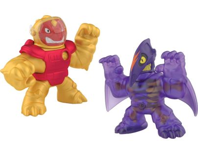 Goo Jit Zu figúrka Galaktický útok Séria 5 Sun Fyre Blazagon vs. Dark Matter Terrack 12 cm - Poškodený obal