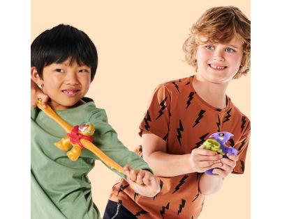 Goo Jit Zu figúrka Galaktický útok Séria 5 Sun Fyre Blazagon vs. Dark Matter Terrack 12 cm - Poškodený obal