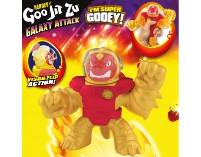 Goo Jit Zu figúrka Galaktický útok Séria 5 Sun Fyre Blazagon vs. Dark Matter Terrack 12 cm - Poškodený obal