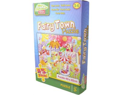 Grafix Puzzle 45 dílků - Město víl