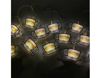 Groovy Priatelia Svetlá reťaz Central Perk