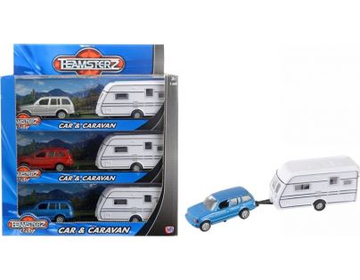 Halsall Teamsterz Auto s bílým karavanem