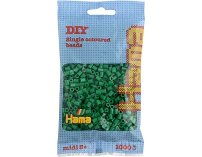Hama H207-10 Midi Zažehľovacie korálky zelené 1000 ks