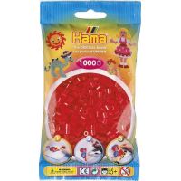 Hama H207-13 Midi Priehľadné červené koráliky 1000 ks