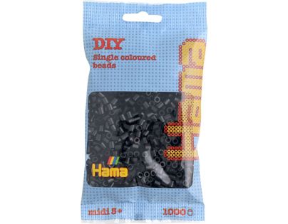 Hama H207-18 Midi Zažehľovacie korálky čierne 1000 ks