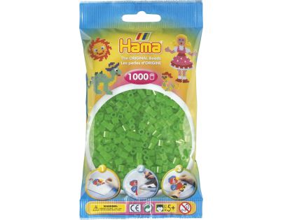 Hama H207-37 Midi Neónové zelené korálky 1000 ks