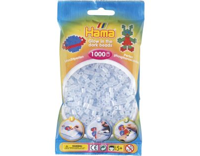 Hama H207-57 Midi Svietiace korálky modré 1000 ks