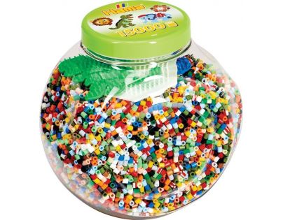 Hama H2067 Midi Korálky a podložky v tube so zeleným víkom 15000 ks