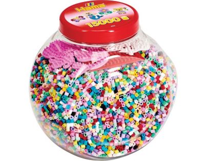 Hama H2066 Midi Korálky a podložky v tube s červeným víkom 15000 ks