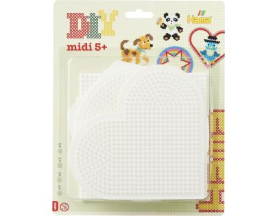 Hama H4580 Midi Podložky kruh, srdce, napojovací štvorec, šesťuholník