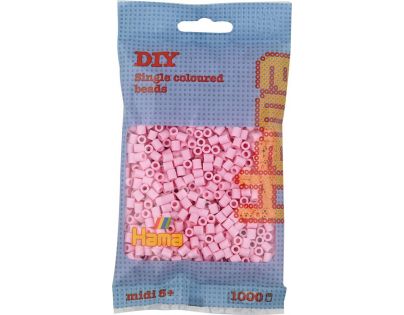 Hama H207-95 Midi Zažehľovacie korálky Pastelovo svetlo ružové 1000 ks