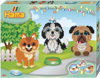 Hama H3156 Midi Veľká darčeková sada Psie miláčikovia 4000 ks