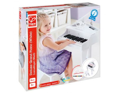 Hape Deluxe piano bielej