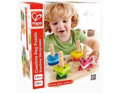 Hape Puzzle drevené kreatívne 16 dielikov
