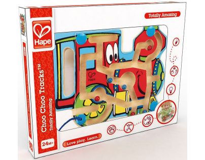 Hape Mašinka bludisko s magnetickou prútikom a korálky