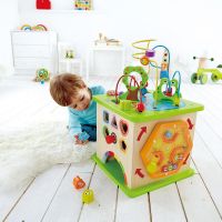 Hape Motorická kocka s bludiskom 3