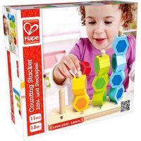 Hape navliekacie farebné šesťboké tvary 6