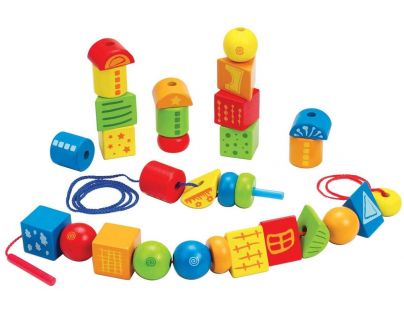 Hape Navliekacie korále z geometrických tvarov