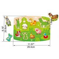 Hape Puzzle na doske Farmári 9 dielikov 3