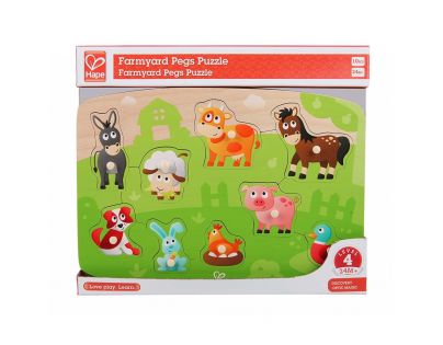 Hape Puzzle na doske Farmári 9 dielikov