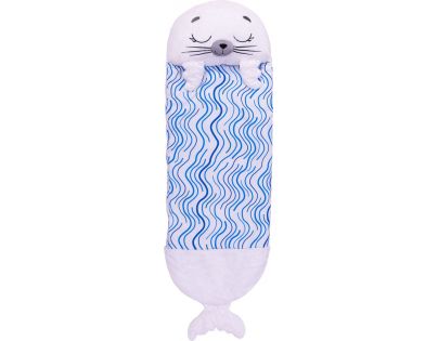 Happy Nappers Spacáčik zaspávačik biely tuleň Sammy 135 cm