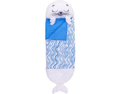 Happy Nappers Spacáčik zaspávačik biely tuleň Sammy 135 cm