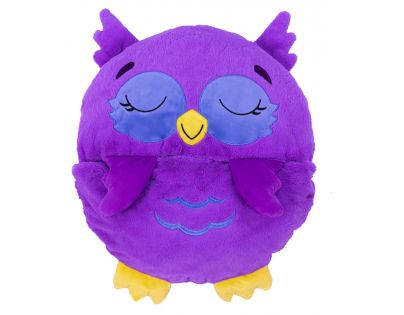 Happy Nappers Spacáčik zaspávačik fialová sova Chestnut 135 cm - Poškodený obal