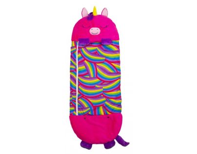 Happy Nappers Spacáčik Zaspávačik Rúžový jednorožec Monique 135 cm - Poškozený obal